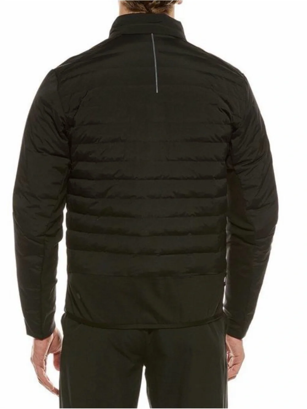lululemon Men's Black Down For It All Jacket LARGE Full Zip Quilted Pockets